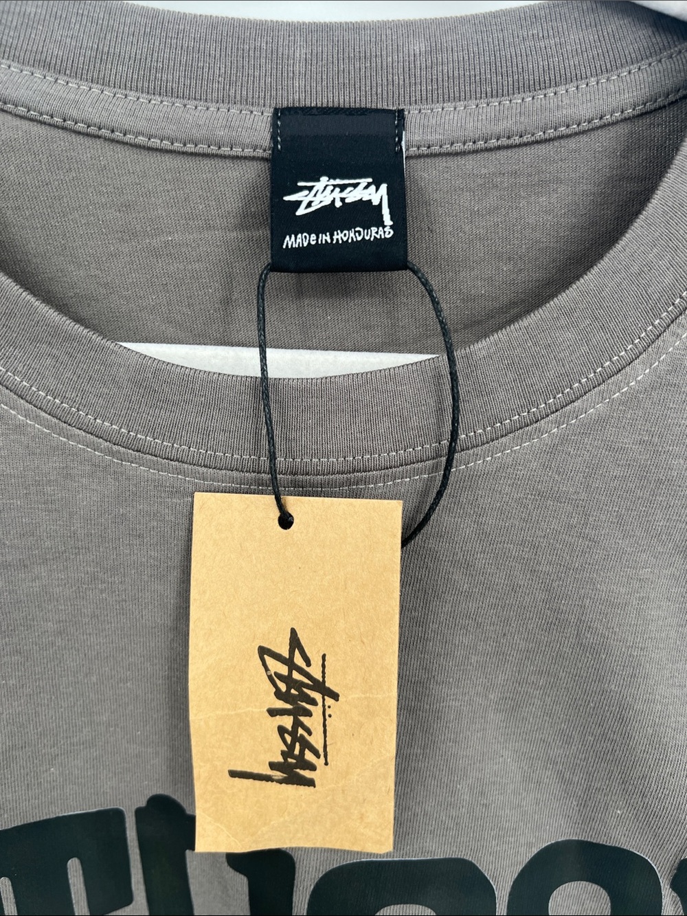 Men's Stussy Brown Logo Tee